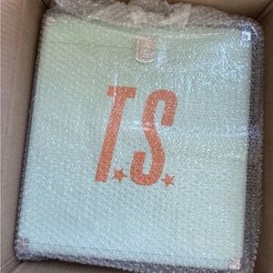 Taylor Swift Vinyl Case The Life Of A Showgirl Mint Green Glitter vinyl case